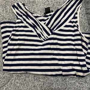 Navy blue sleeveless top